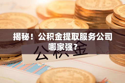 南投市揭秘！公积金提取服务公司哪家强？