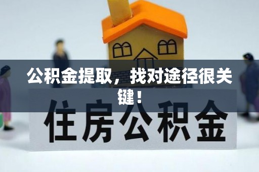 南投市公积金提取，找对途径很关键！