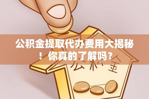 南投市公积金提取代办费用大揭秘！你真的了解吗？