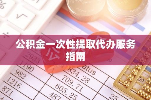 南投市公积金一次性提取代办服务指南