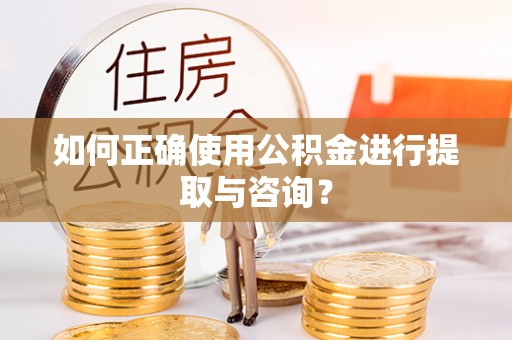 南投市如何正确使用公积金进行提取与咨询？