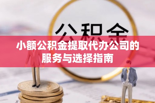 南投市小额公积金提取代办公司的服务与选择指南